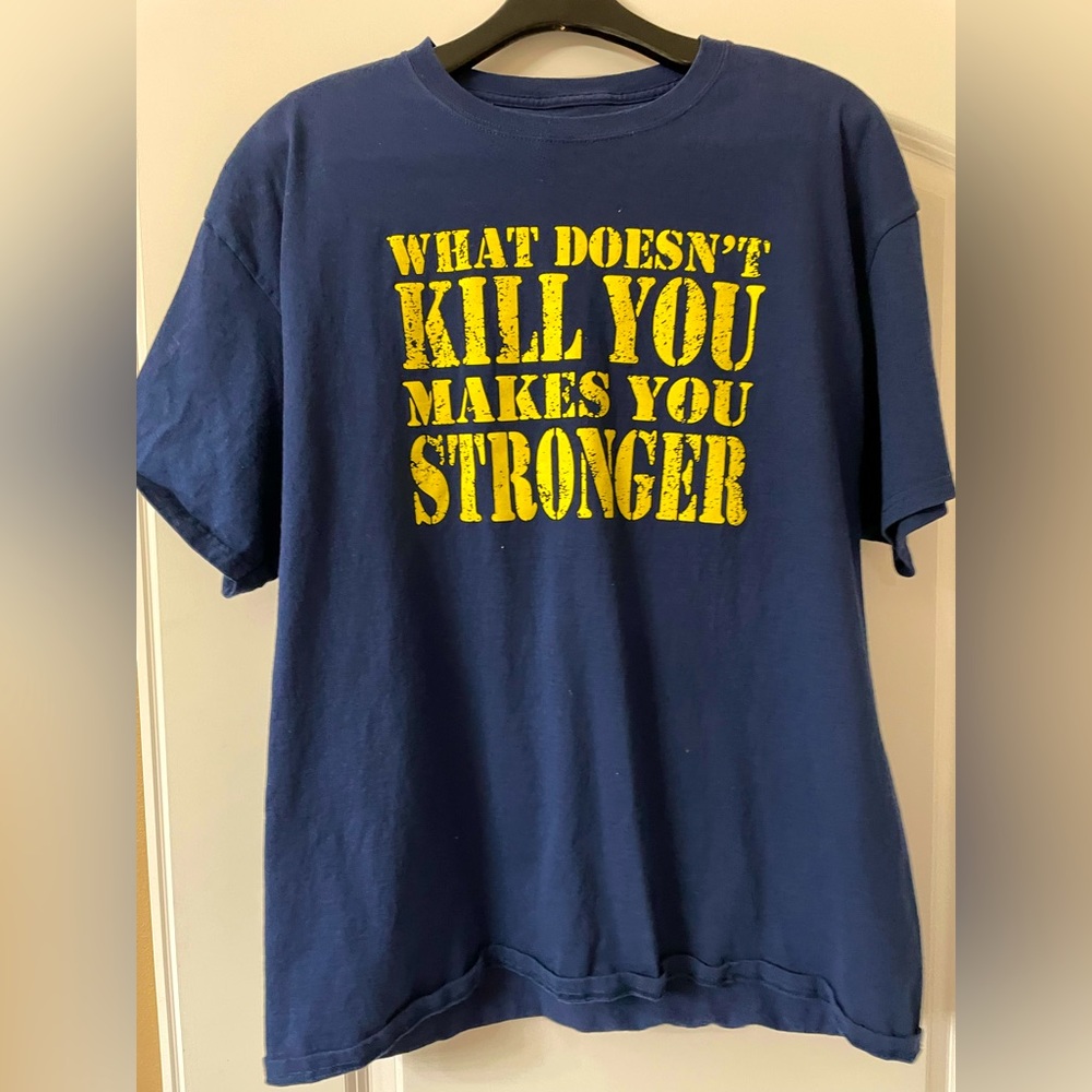 Men’s XL Funny Submariner Dark Blue T-shirt with yellow lettering.⚓️⚓️⚓️⛴️